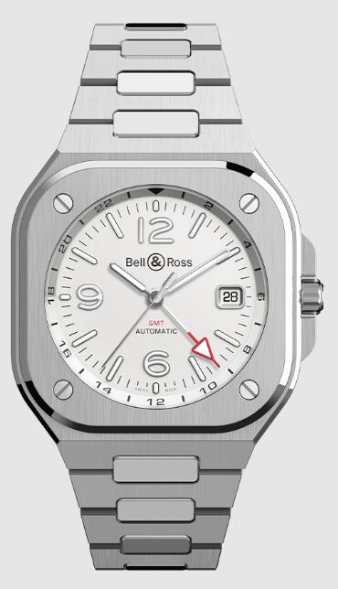 Review Bell and Ross BR 05 Replica Watch BR 05 GMT WHITE BR05G-SI-ST/SST